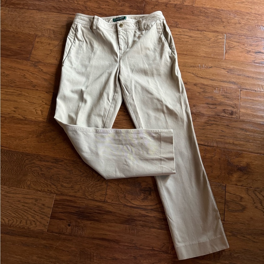 Lauren Ralph Lauren Petite Khaki Pants‎